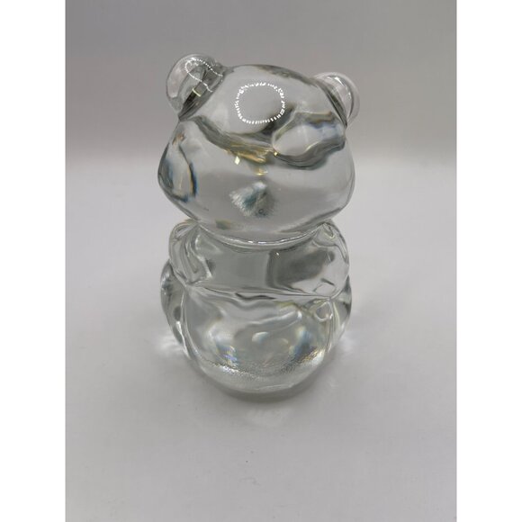 Fenton Handmade Collectible Glass Bear Figurine February Birthstone Purple Heart - Picture 4 of 4